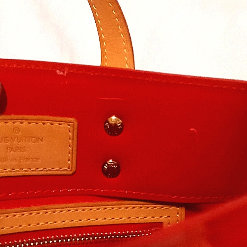 💋  Louis Vuitton Reade PM Monogram Vernis Handbag Tote Bag  #M91088 EUC - Picture 13 of 16